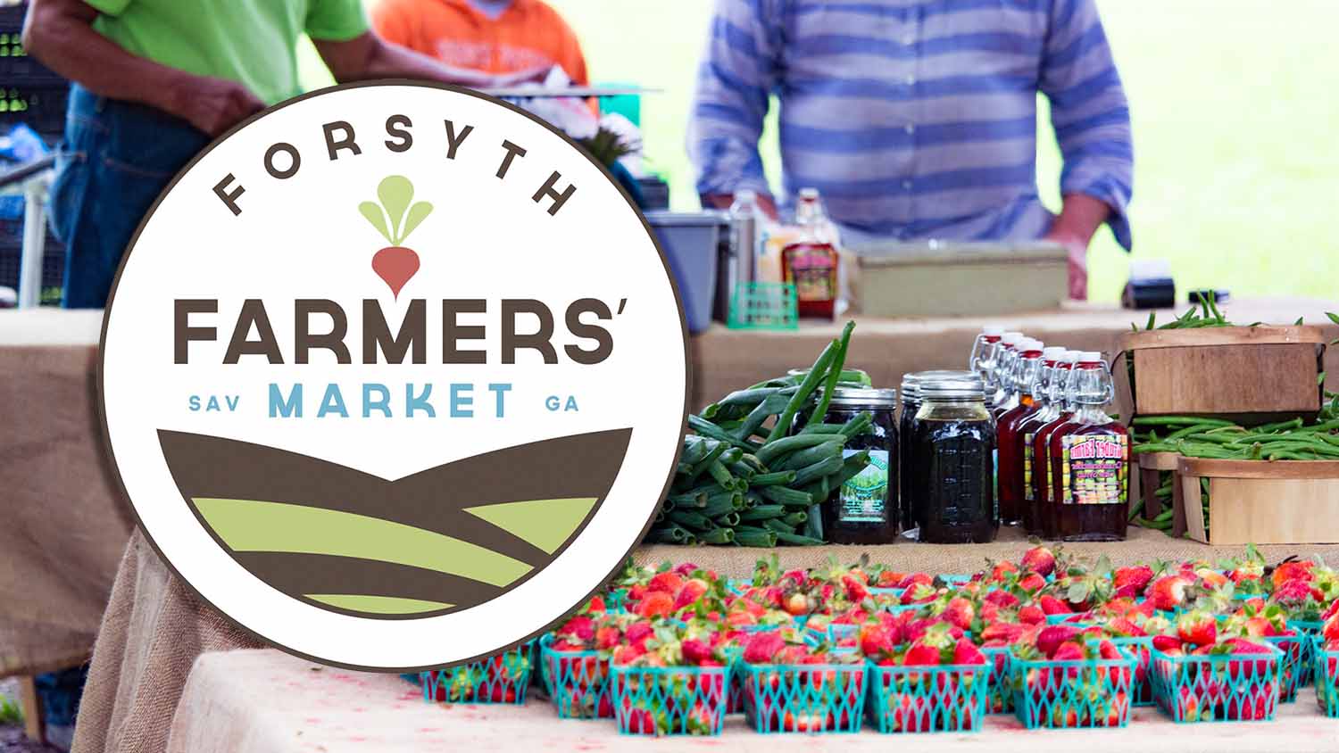 Forsyth Farmers Market with Logo
